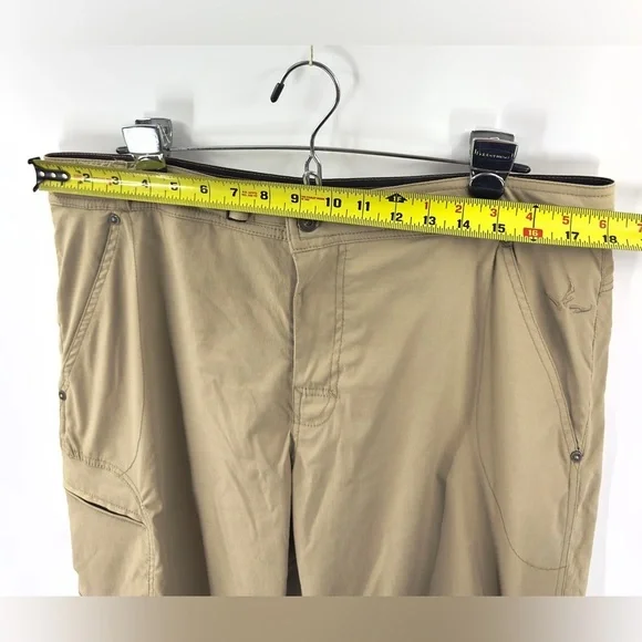 Prana Fleece Lined Pants Mens XL Hiking Outdoor Utility Cargo Warm Gorp Rugged - Picture 8 of 10